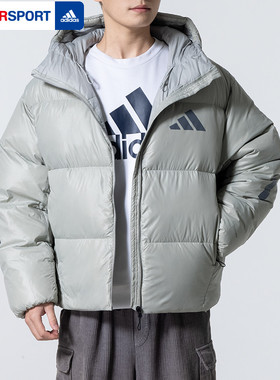 adidas阿迪达斯羽绒服男装2026冬季新款运动防风保暖外套KH3981