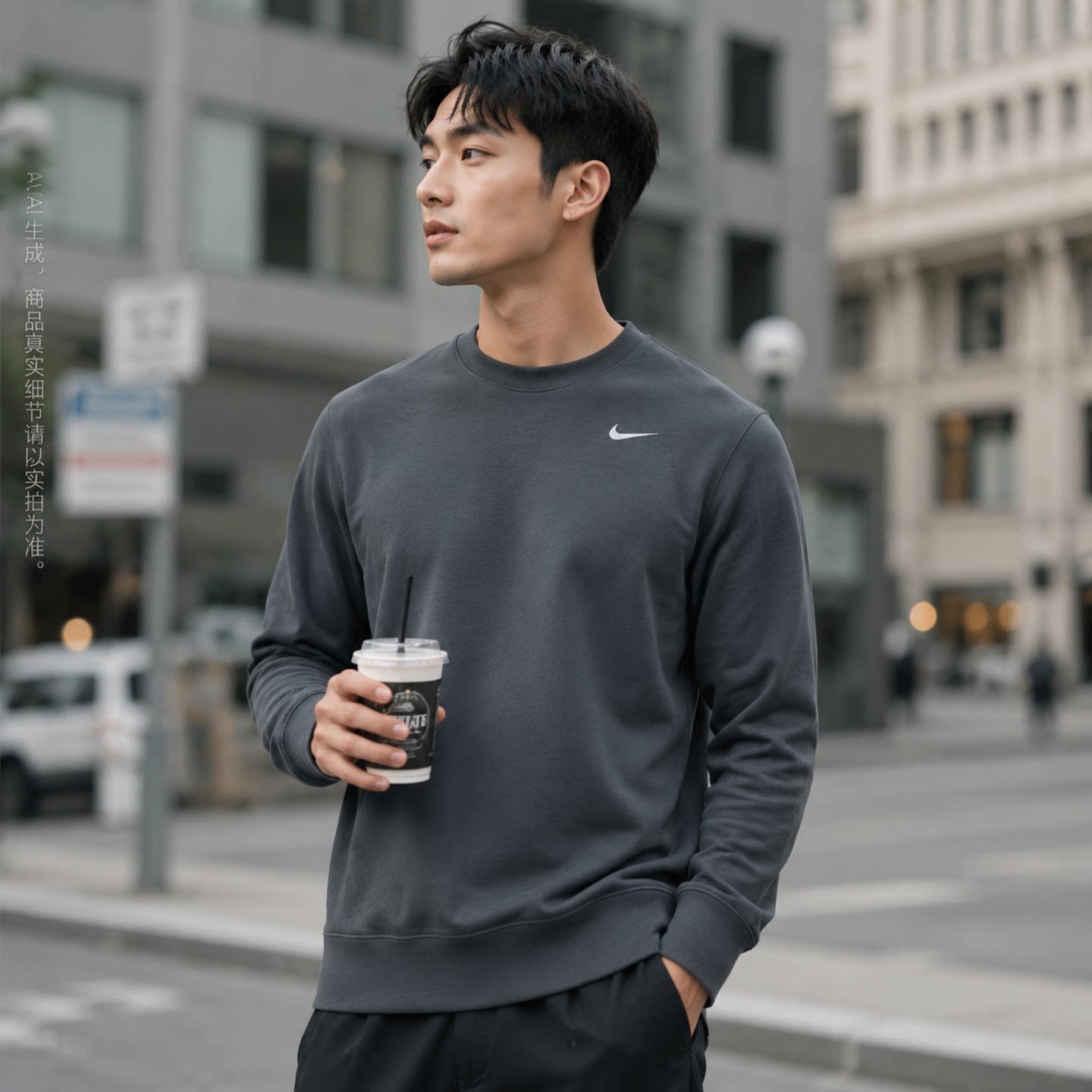 茵特丨耐克2026春秋款男装运动服休闲圆领套头卫衣透气舒适上衣