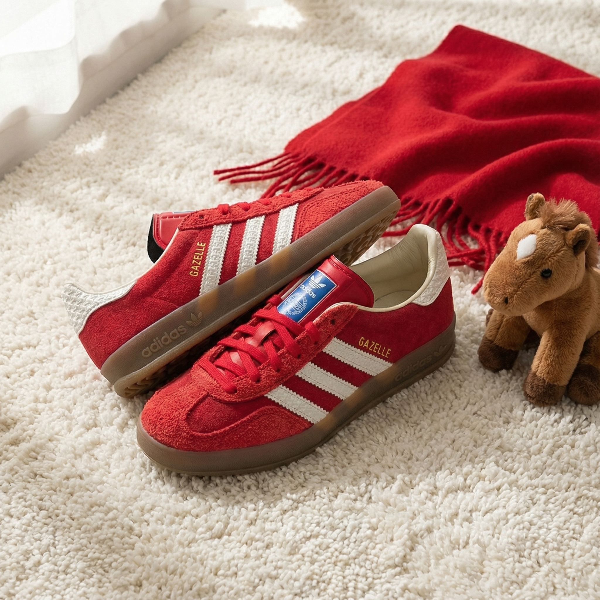 阿迪达斯三叶草男鞋女鞋2026新款红色德训鞋复古板鞋休闲鞋IF1808,运动鞋new,运动休闲鞋,淘宝优惠券,粉丝福利购,淘宝优惠卷