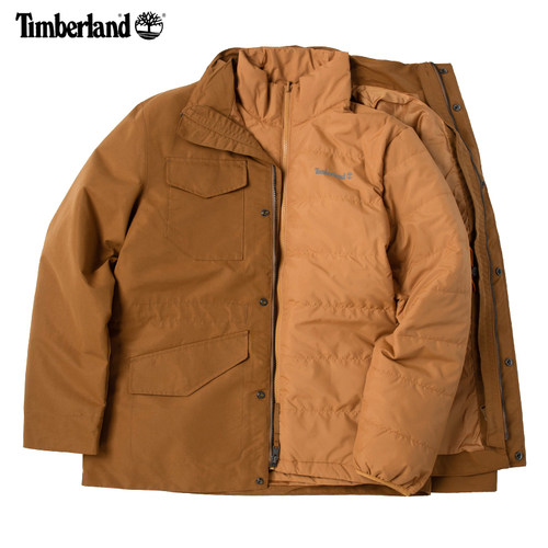 添柏岚户外飞行夹克男士2025冬季款保暖防风上衣三合一外套A2H9M