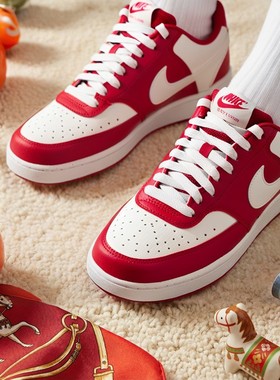 NIKE耐克新年款男鞋板鞋26本命年红色运动鞋低帮休闲鞋HM9862-600