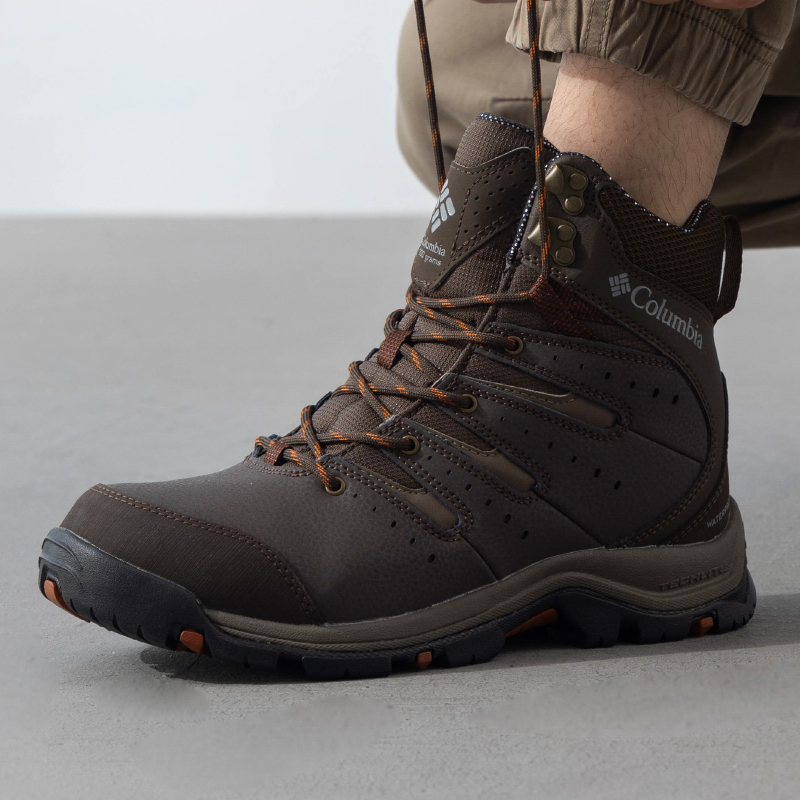 哥伦比亚加绒高帮男鞋24冬季新款户外徒步鞋防水冬靴雪地靴BM3209