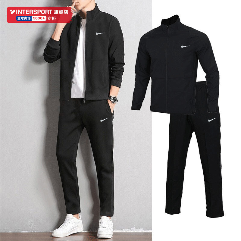 两件套nike耐克旗舰店男套装23夏季运动上衣休闲长裤跑步运动套