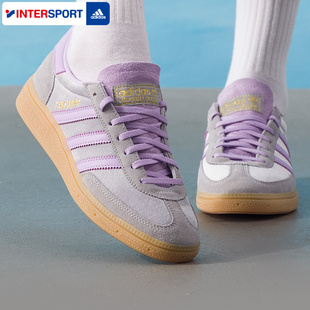 阿迪达斯三叶草德训鞋女鞋2026春季新款丝绒板鞋复古休闲鞋JR3646