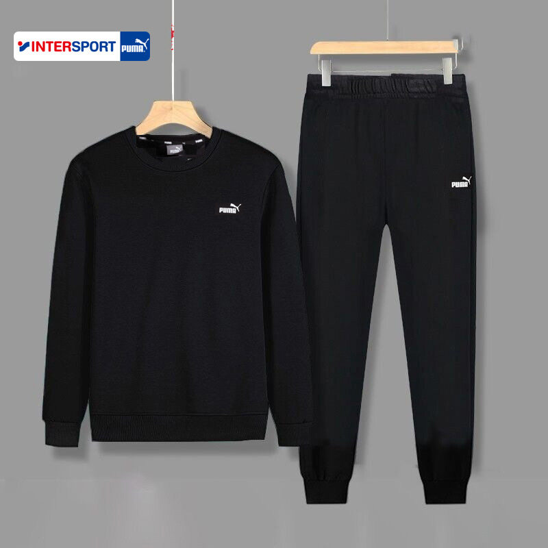 彪马针织套装男装新款透气舒适圆领套头衫卫衣休闲收口长裤两件套,运动服/休闲服装,运动套装,淘宝优惠券,粉丝福利购,淘宝优惠卷