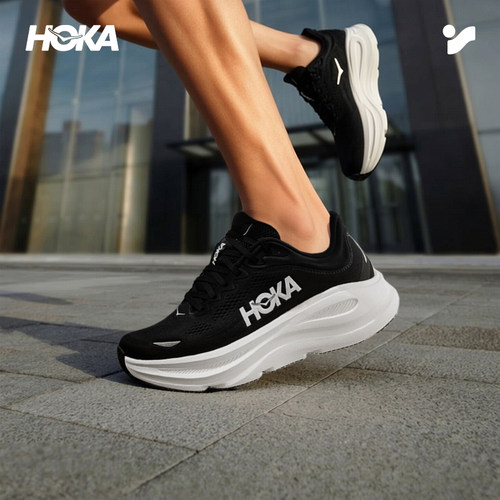 HOKA ONE ONE男鞋春季新款邦代9 Bondi 9缓震长距离公路跑步鞋男