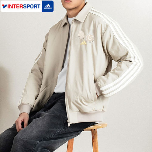 阿迪达斯男装2026马年新年款加绒运动休闲宽松休闲夹克外套KE4058