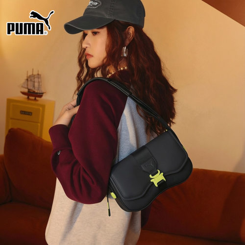 PUMA彪马单肩包女包手提包拎包女士腋下包斜跨包背包090388-01