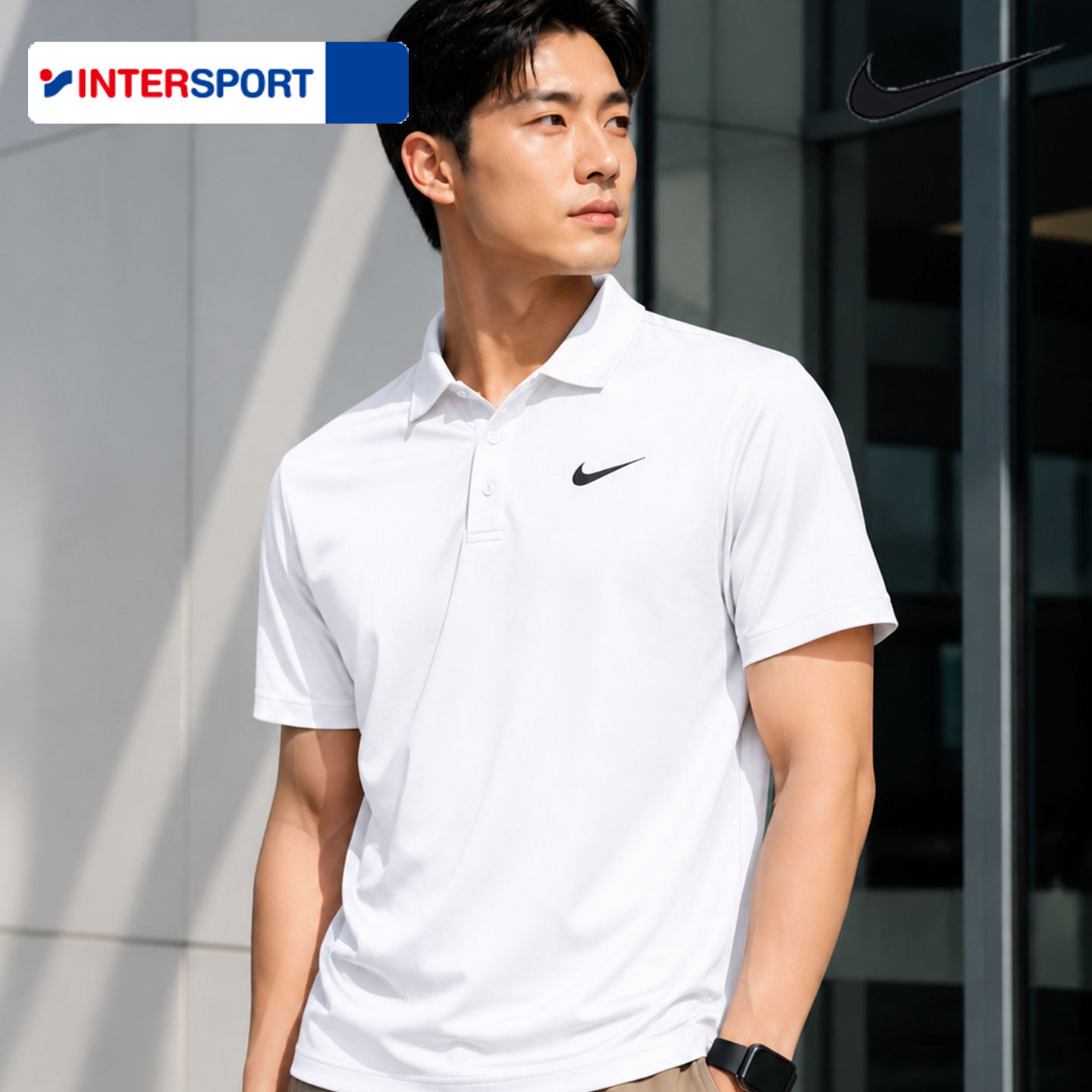 茵特 |NIKE耐克快干翻领T恤男休闲上衣POLO衫跑步训练运动服短袖