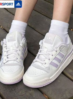 阿迪达斯三叶草板鞋女鞋子春季新款休闲鞋FORUM LOW运动鞋JP9023