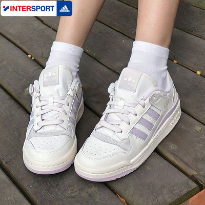 阿迪达斯三叶草板鞋女鞋子春季新款休闲鞋FORUM LOW运动鞋JP9023