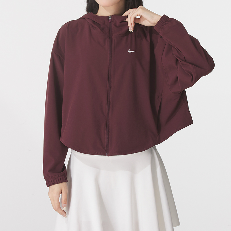 NIKE耐克外套女 2025新款秋季运动服时尚户外训练梭织夹克IH8601