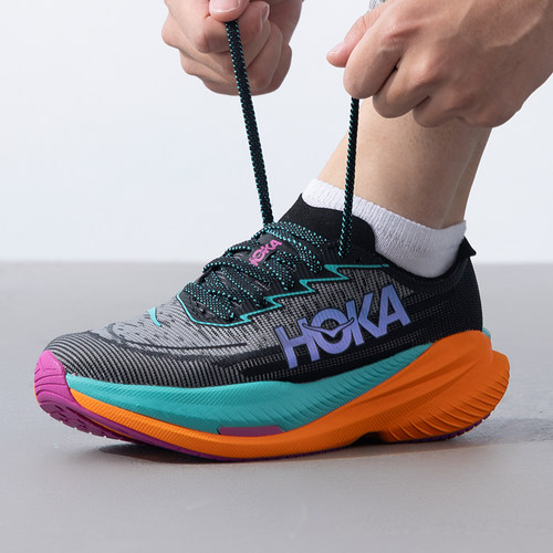 HOKA官方跑步鞋男鞋马赫X2竞速训练MACH X2轻量回弹马拉松跑鞋