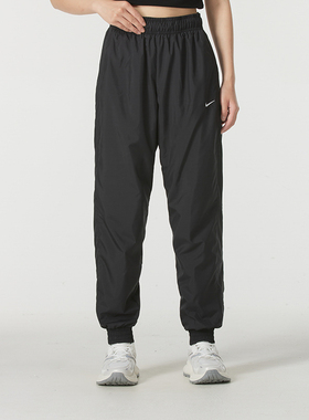 NIKE耐克春季新款女款黑色梭织长裤跑步训练休闲运动裤FV7661