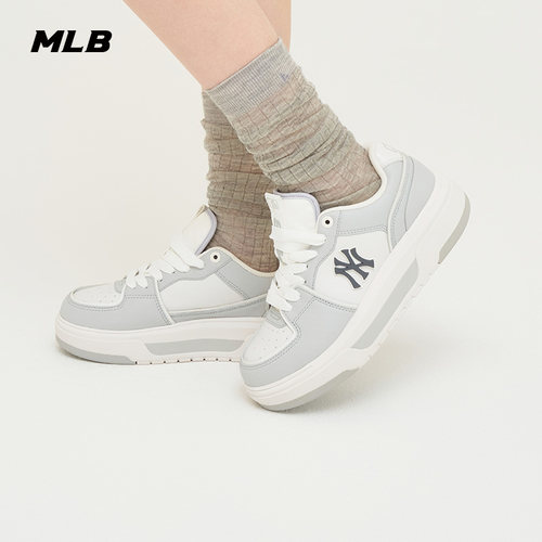 MLB官方男女鞋夏季复古厚底休闲鞋情侣鞋运动鞋低帮板鞋3ASXCBS4N