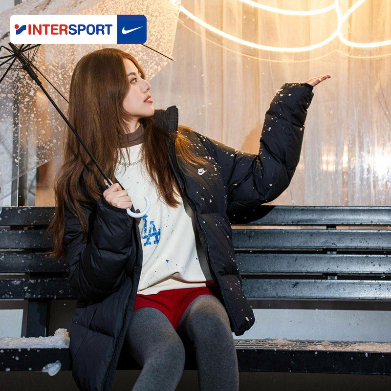 NIKE耐克羽绒服男士厚外套女装冬季新款运动服保暖棉羽IB2976-010