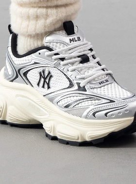 MLB官方男鞋女鞋25秋季新款运动鞋厚底复古老爹鞋休闲鞋3ASHWD15N