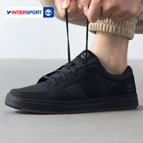 添柏岚官方黑色复古男鞋2025新款轻便低帮运动鞋户外休闲鞋A26Y6