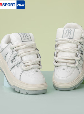 MLB厚底板鞋男鞋女鞋2025秋季新款运动鞋情侣低帮休闲鞋3ASXCLB4N
