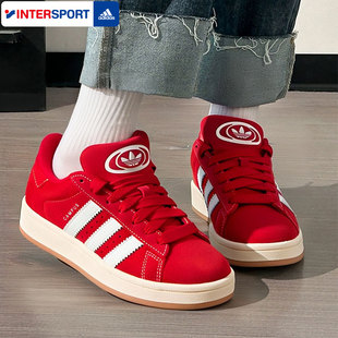 阿迪达斯三叶草红色板鞋女鞋情侣本命年婚鞋春季面包鞋男士运动鞋