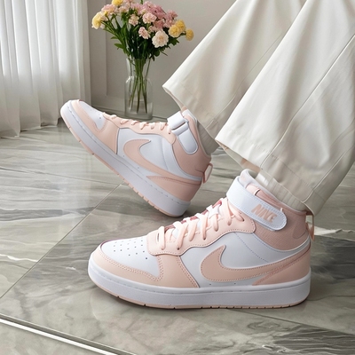 耐克NIKE女鞋官方正品大童鞋2025新款运动鞋高帮COURT板鞋休闲鞋