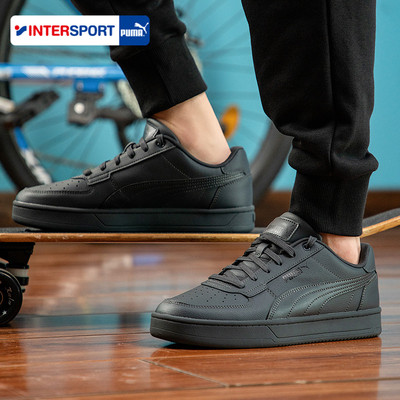PUMA彪马板鞋男鞋女鞋Caven2新款官方正品复古休闲鞋黑色低帮板鞋