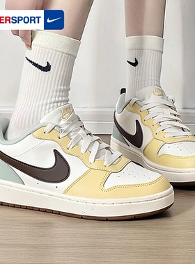 Nike耐克官方旗舰店正品女鞋COURT板鞋春季新款休闲运动鞋大童鞋