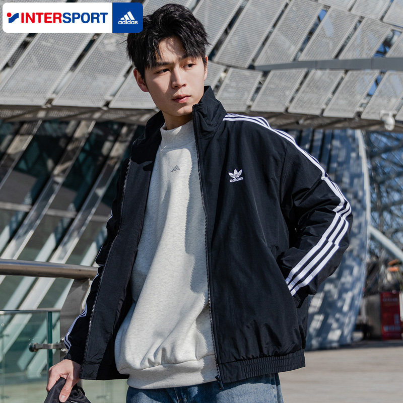 阿迪达斯三叶草外套男春季新款运动服宽松休闲复古立领夹克KB2466,运动服/休闲服装,运动茄克/外套,淘宝优惠券,粉丝福利购,淘宝优惠卷