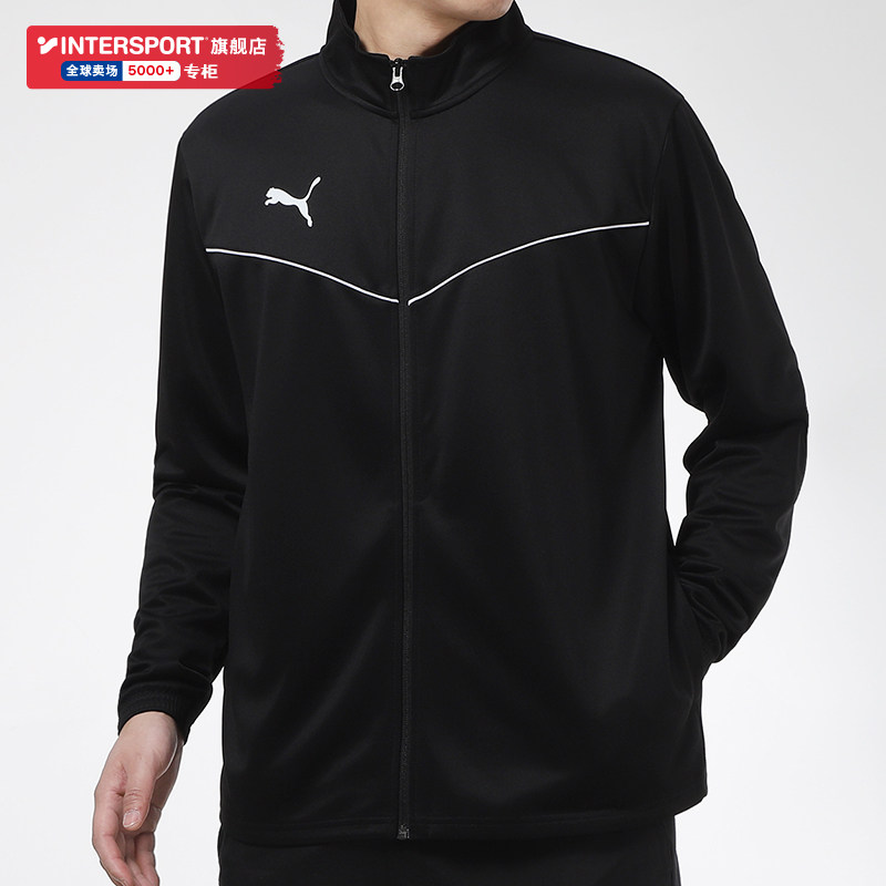 푸마 푸마 재킷 남성 2024 가을 신상 블랙 후드 캐주얼 재킷 러닝 스포츠웨어 트렌드 655304
