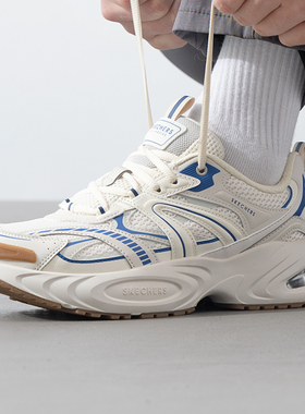 Skechers斯凯奇官方旗舰男款气垫运动鞋冬季款厚底休闲鞋183199