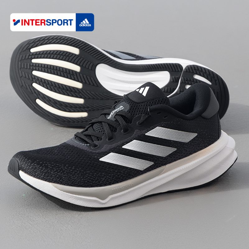 阿迪达斯跑步鞋男鞋官方正品2025冬季新款黑武士透气运动鞋IG8317