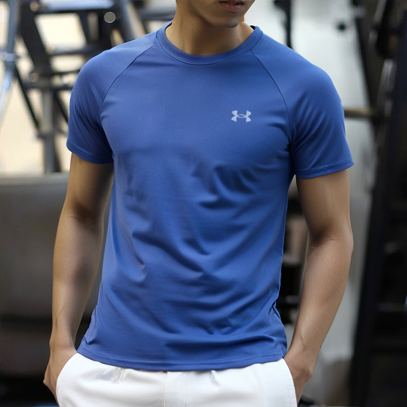 正品安德玛短袖2025秋季新款宽松透气运动休闲T恤速干衣健身半袖