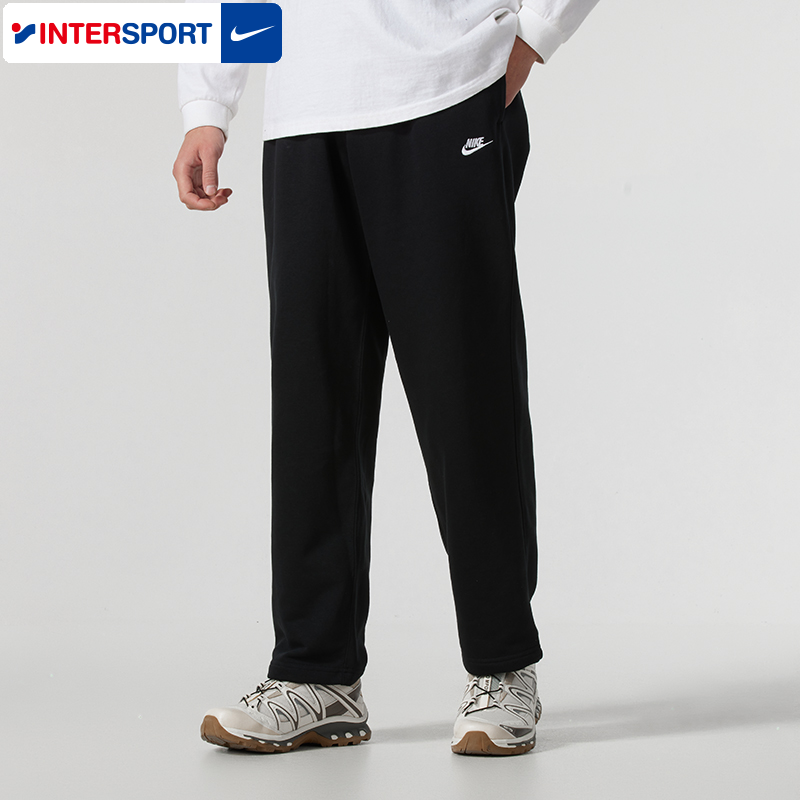 NIKE耐克长裤男裤2025冬季新款运动裤黑色宽松直筒裤休闲裤HQ4423