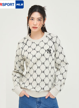 MLB正品男女装2025秋季新款情侣连帽卫衣休闲上衣套头衫3AMTM0144