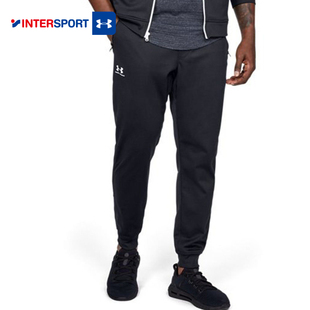 安德玛男子春季新款黑色训练裤UA Sportstyle Joggers长裤束脚裤