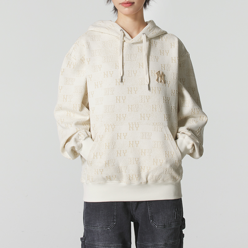 MLB官方情侣卫衣男装女装2025秋季新款运动服连帽套头衫3AHDM0154