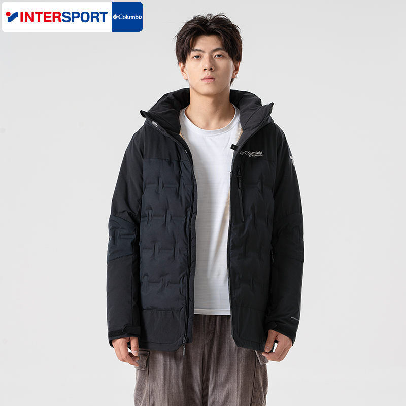 Columbia哥伦比亚外套男装户外金点保暖热能防水羽绒滑雪服WE0254