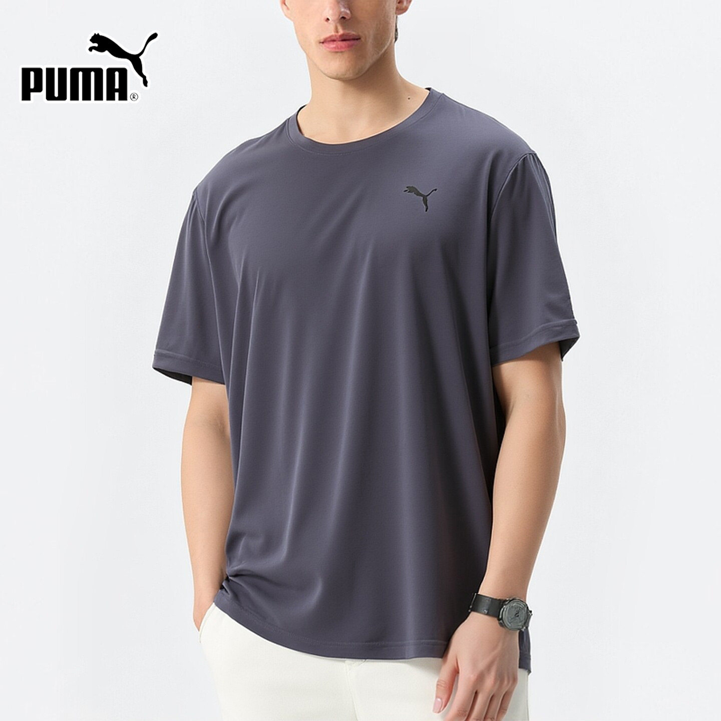 茵特丨PUMA彪马速干短袖男款2026秋季新款男士跑步训练运动服T恤图片