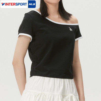 MLB女子T恤2026夏季新款运动休闲透气圆领短袖时尚半袖3FTSB7063