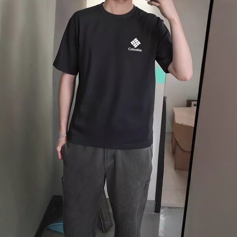 哥伦比亚快干短袖男装2026春季户外运动体恤透气休闲半袖圆领T恤