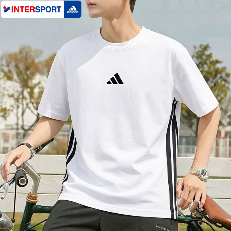 Adidas阿迪达斯2026夏季新款情侣款日常休闲款纯棉透气短袖JE6388 - 实物图