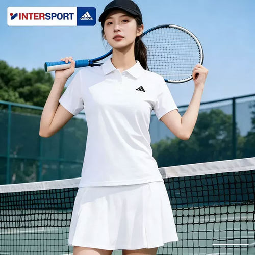 阿迪达斯女夏季快干运动POLO衫