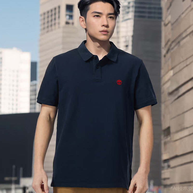 茵特|添柏岚官网短袖男运动服男士商务翻领POLO衫T恤体恤A26H2