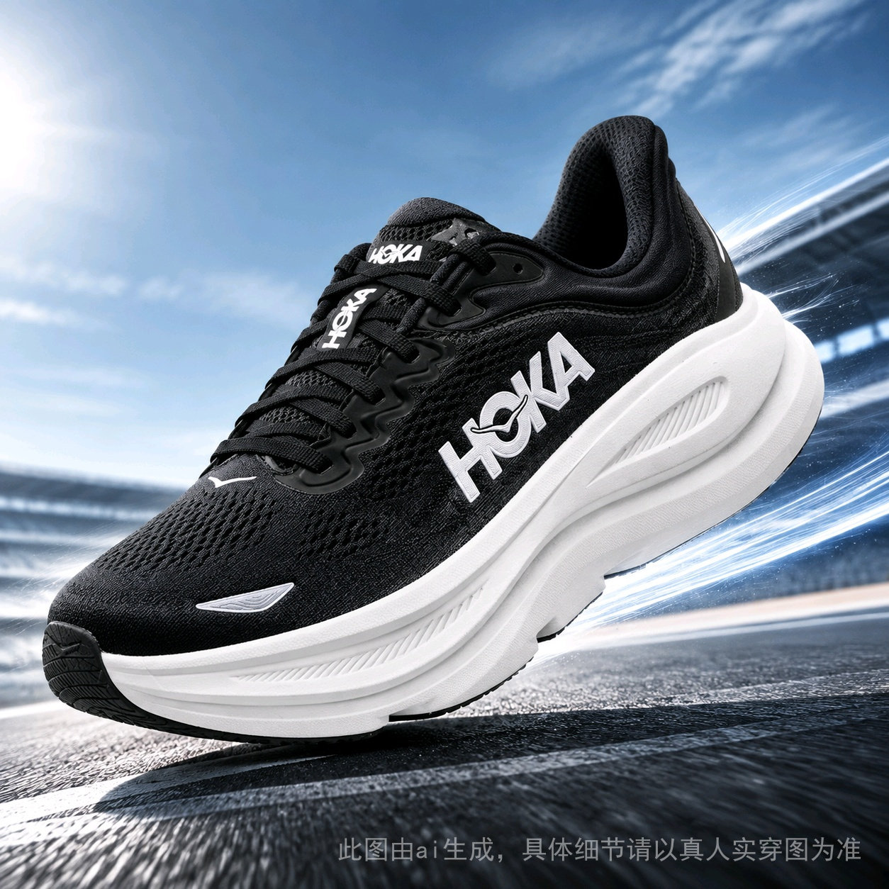 HOKA男鞋跑步鞋2026秋季新款邦代9网面透气缓震舒适户外公路跑鞋图片