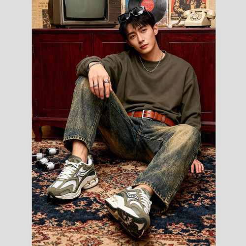 SAUCONY索康尼男鞋休闲鞋2026春季新款复古老爹鞋运动鞋S79093-3