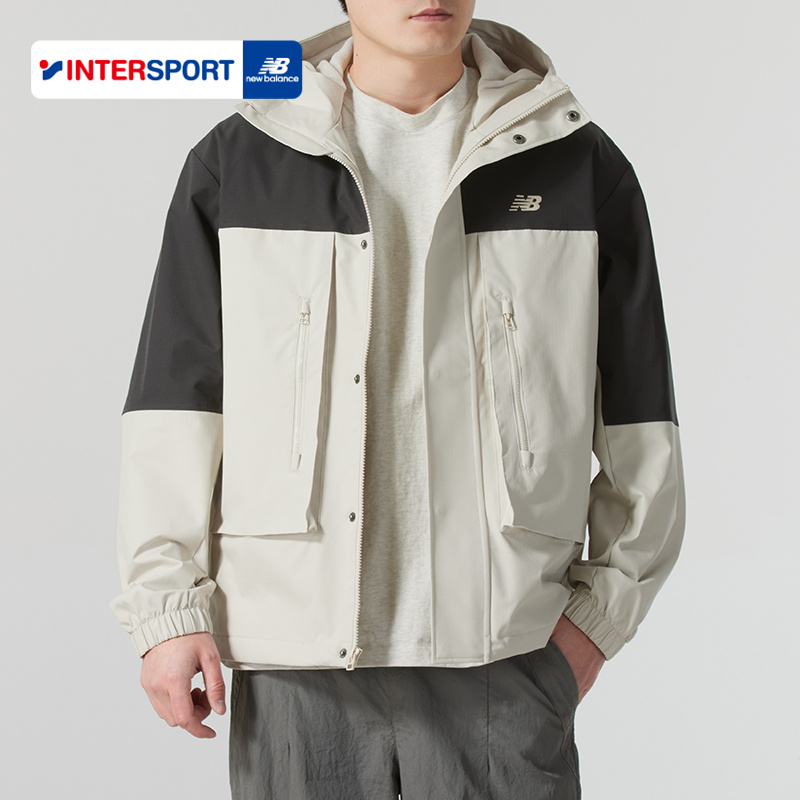 NEW BALANCE梭织外套男装2025秋季新款跑步训运动服休闲防风夹克