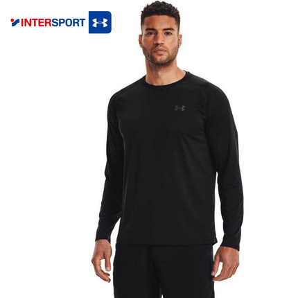 UA安德玛圆领打底衫男装篮球运动服速干训练服上衣长袖1328496
