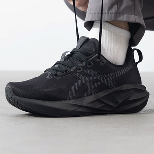 ASICS亚瑟士男鞋宽楦2E黑武士NOVABLAST 5减震休闲跑步鞋官方正品