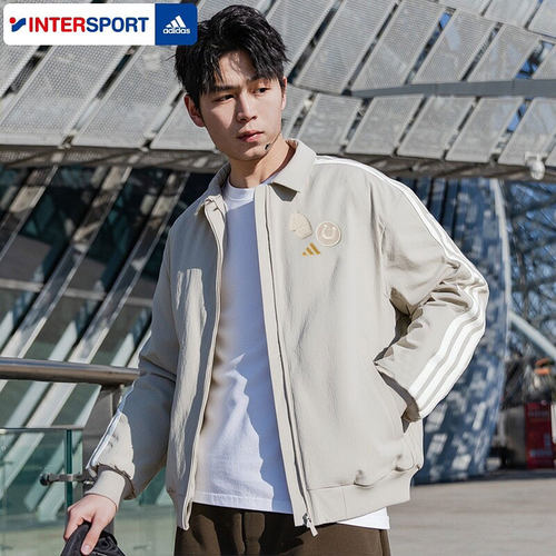 Adidas阿迪达斯加绒款马年本命年衣服外套男款26春新款夹克KE4058