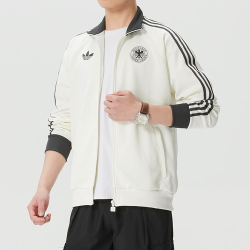 茵特丨阿迪达斯外套男2026夏季新款运动服针织休闲立领夹克KG5096